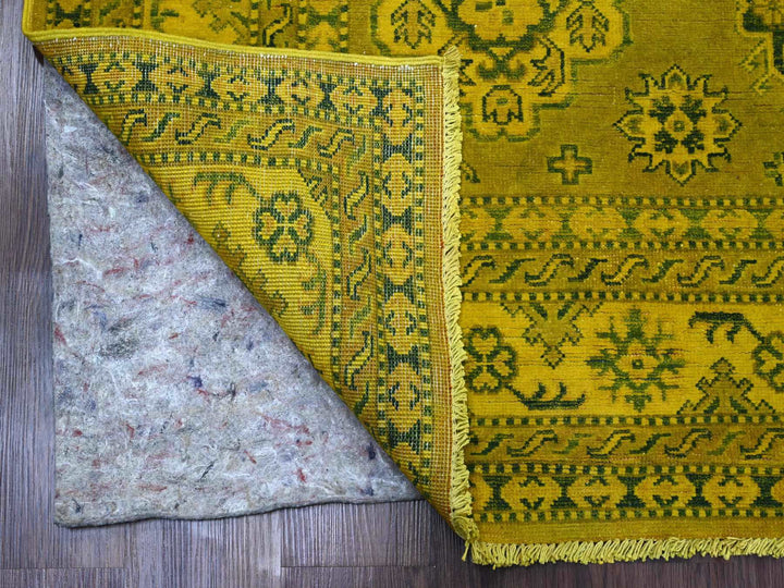 5'11" x 8'6" New Hand Knotted Overdyed Wool Rectangle Oriental Rug - MOA10220442