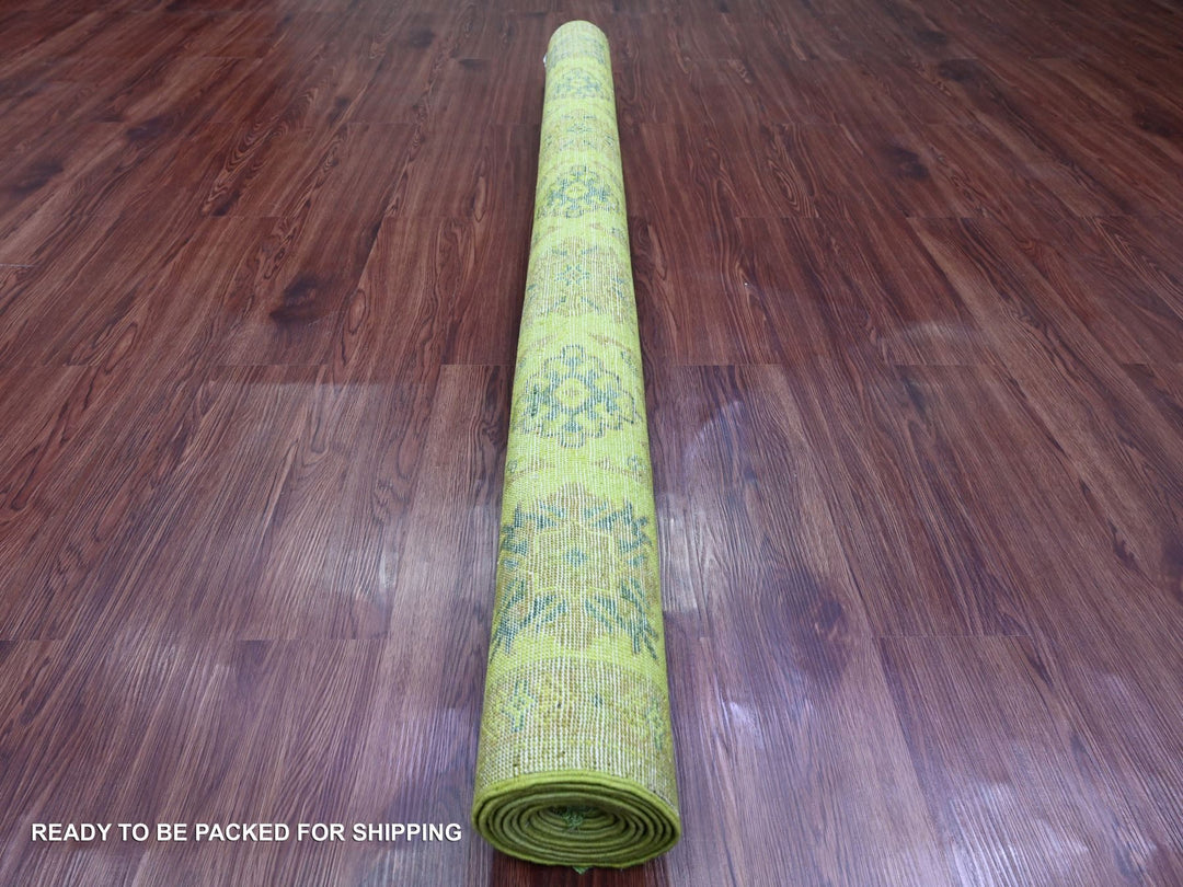 6'0" x 8'2" New Hand Knotted Overdyed Wool Rectangle Oriental Rug - MOA10220443