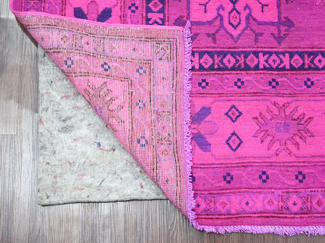 6'0" x 8'6" New Hand Knotted Overdyed Wool Rectangle Oriental Rug - MOA10220444