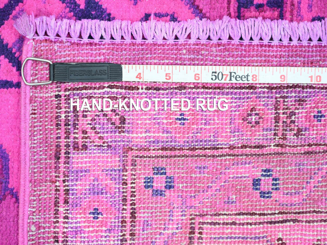 6'0" x 8'6" New Hand Knotted Overdyed Wool Rectangle Oriental Rug - MOA10220444