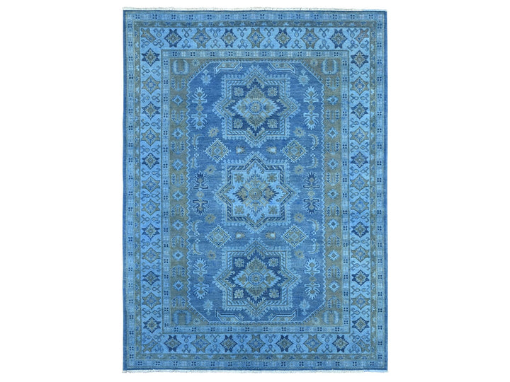 6'2" x 8'5" New Hand Knotted Overdyed Wool Rectangle Oriental Rug - MOA10220445