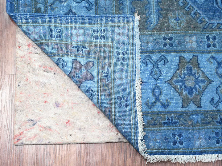 6'2" x 8'5" New Hand Knotted Overdyed Wool Rectangle Oriental Rug - MOA10220445