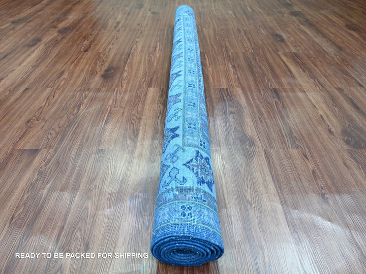 6'2" x 8'5" New Hand Knotted Overdyed Wool Rectangle Oriental Rug - MOA10220445