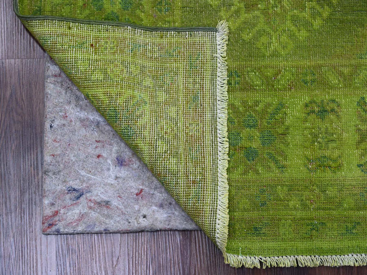 4'10" x 6'9" New Hand Knotted Overdyed Wool Rectangle Oriental Rug - MOA10220446