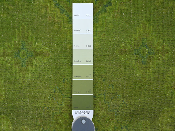 4'10" x 6'9" New Hand Knotted Overdyed Wool Rectangle Oriental Rug - MOA10220446