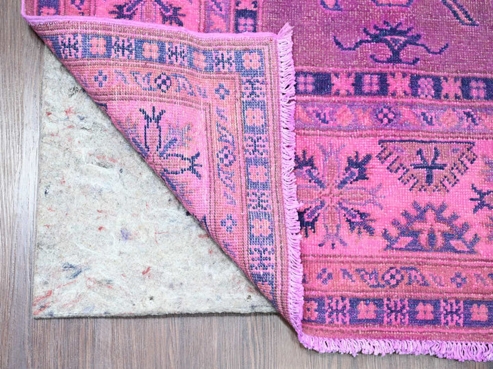 5'7" x 7'9" New Hand Knotted Overdyed Wool Rectangle Oriental Rug - MOA10220447