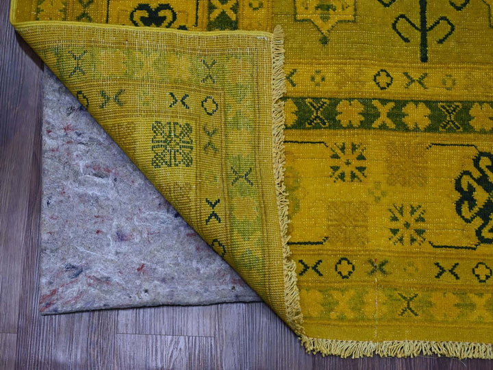 8'1" x 9'5" New Hand Knotted Overdyed Wool Rectangle Oriental Rug - MOA10220448