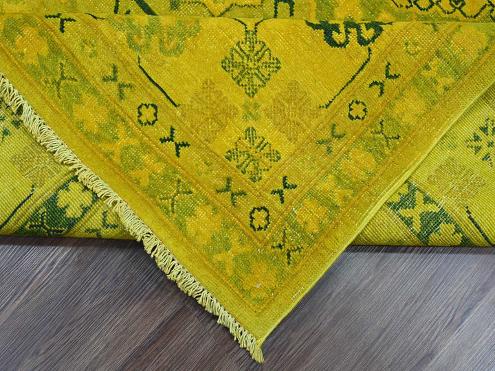 8'1" x 9'5" New Hand Knotted Overdyed Wool Rectangle Oriental Rug - MOA10220448