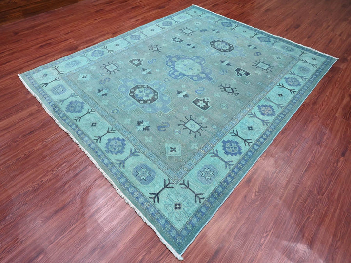7'9" x 9'6" New Hand Knotted Overdyed Wool Rectangle Oriental Rug - MOA10220449