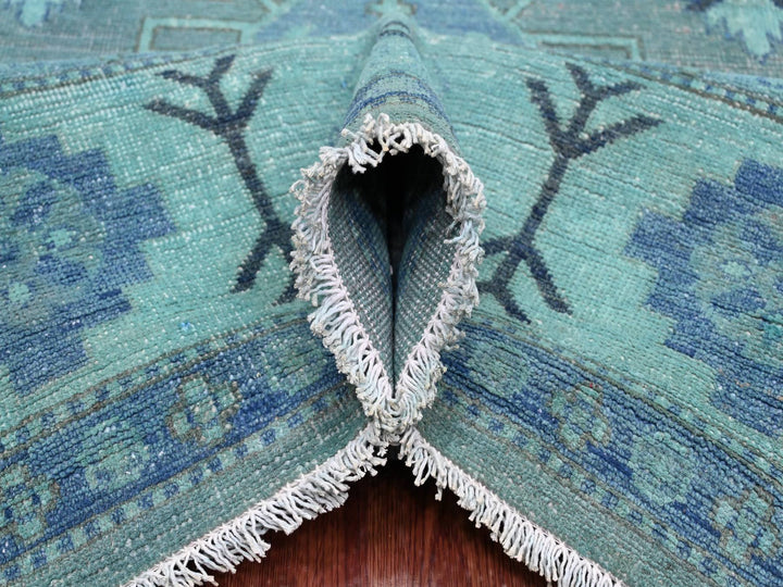 7'9" x 9'6" New Hand Knotted Overdyed Wool Rectangle Oriental Rug - MOA10220449