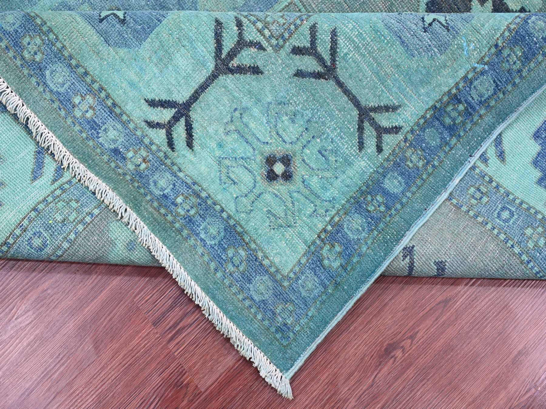 7'9" x 9'6" New Hand Knotted Overdyed Wool Rectangle Oriental Rug - MOA10220449