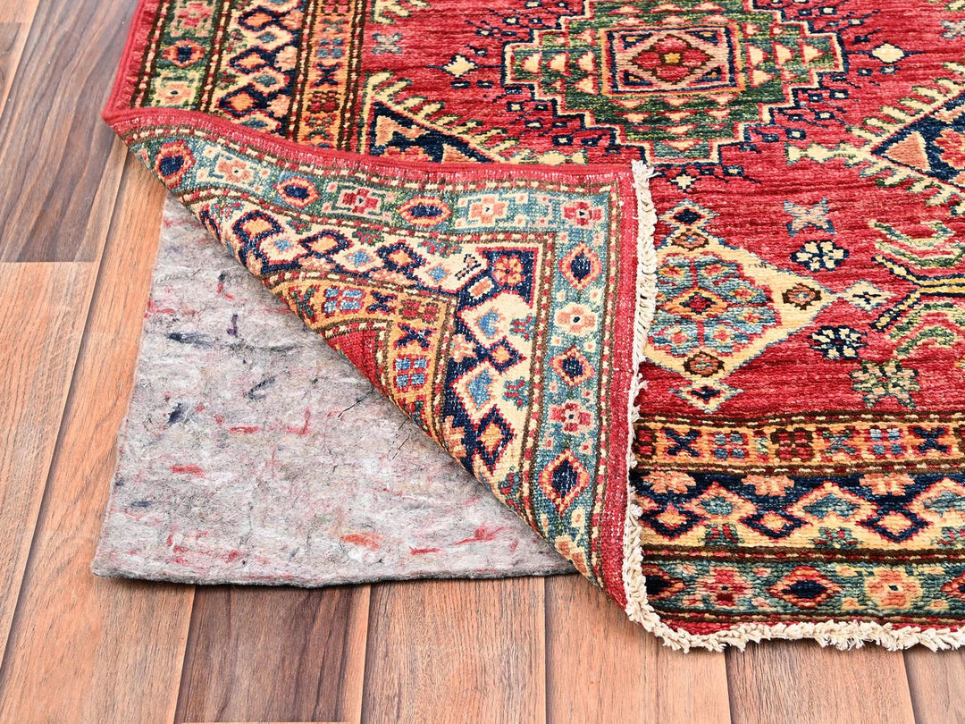 2'7" x 20'10" New Hand Knotted Red Wool Runner Oriental Rug - MOA1022044