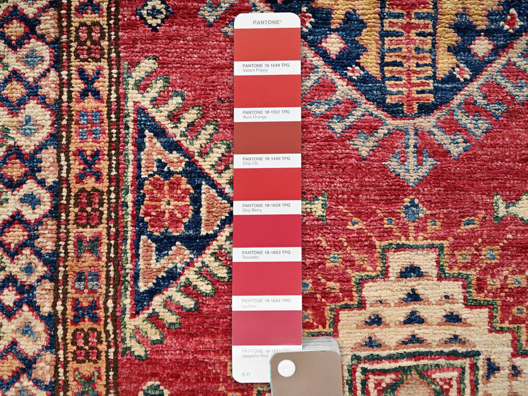 2'7" x 20'10" New Hand Knotted Red Wool Runner Oriental Rug - MOA1022044