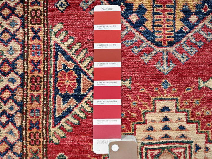 2'7" x 20'10" New Hand Knotted Red Wool Runner Oriental Rug - MOA1022044