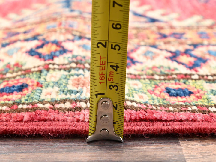 2'7" x 20'10" New Hand Knotted Red Wool Runner Oriental Rug - MOA1022044