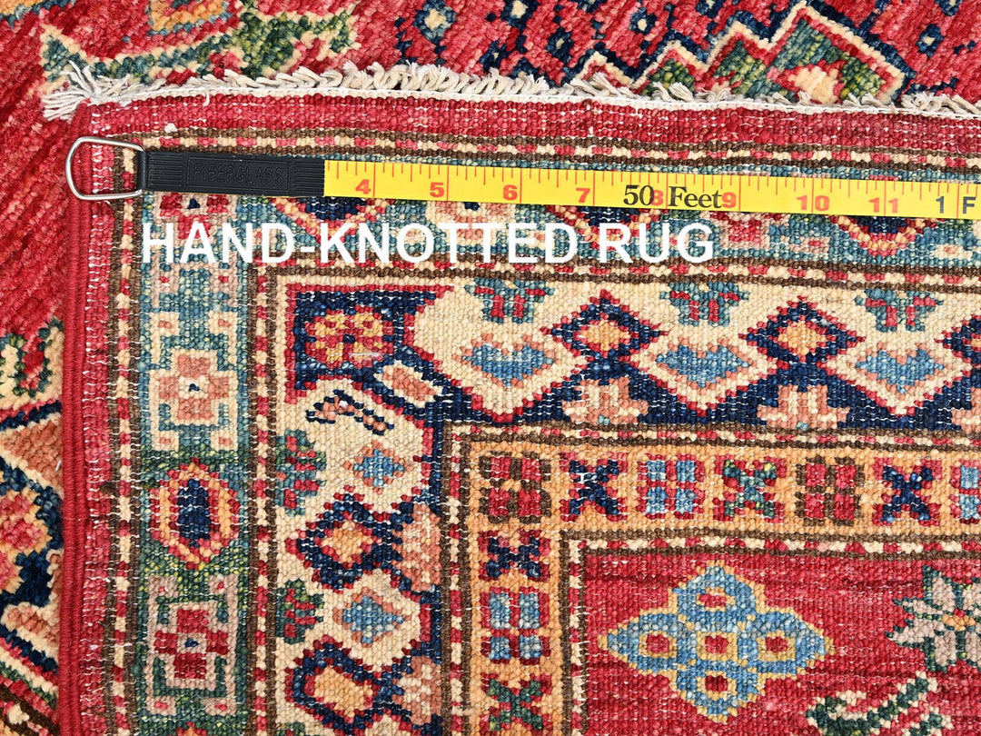 2'7" x 20'10" New Hand Knotted Red Wool Runner Oriental Rug - MOA1022044