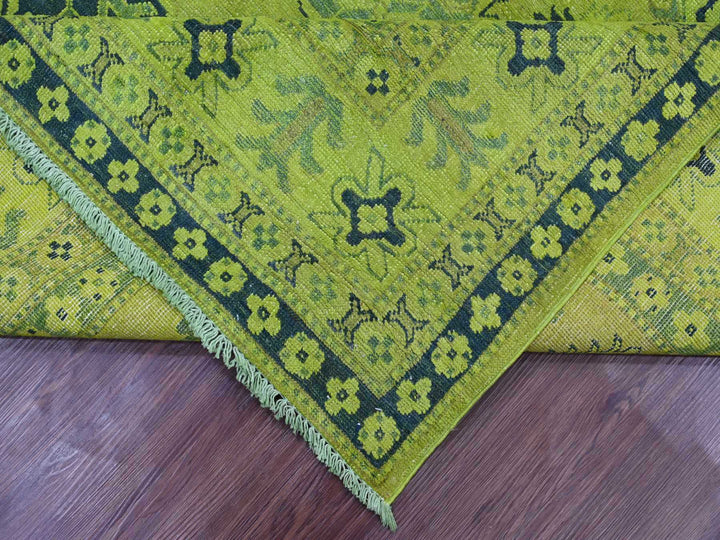 7'9" x 9'8" New Hand Knotted Overdyed Wool Rectangle Oriental Rug - MOA10220450