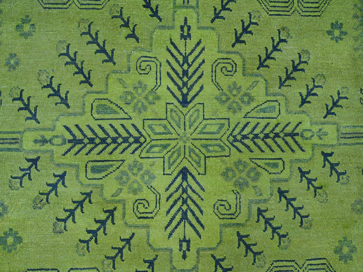 7'9" x 9'8" New Hand Knotted Overdyed Wool Rectangle Oriental Rug - MOA10220450