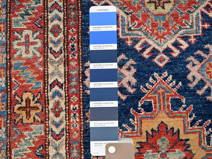 2'7" x 26'2" New Hand Knotted Blue Wool Runner Oriental Rug - MOA1022045