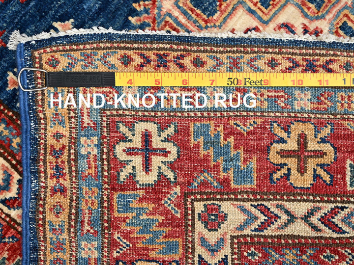 2'7" x 26'2" New Hand Knotted Blue Wool Runner Oriental Rug - MOA1022045