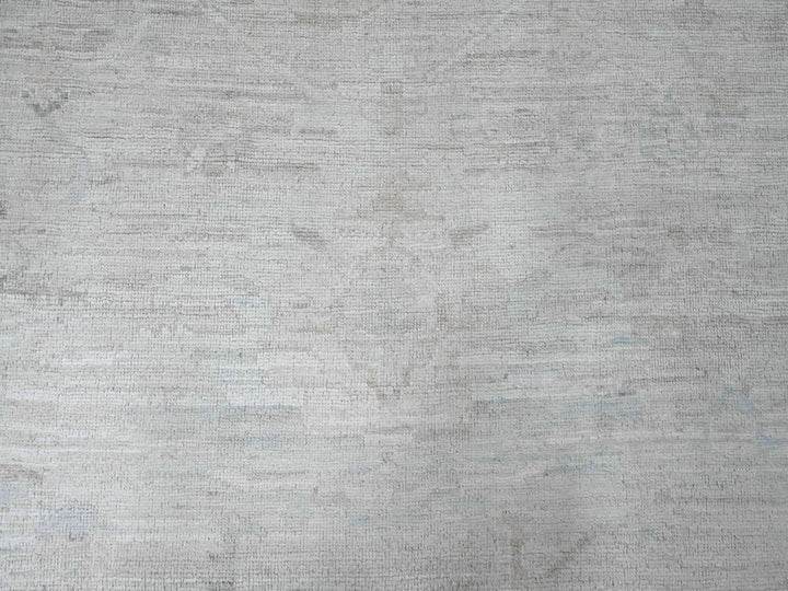 11'11" x 14'8" New Hand Knotted Ivory Wool Rectangle Oriental Rug - MOA10220461