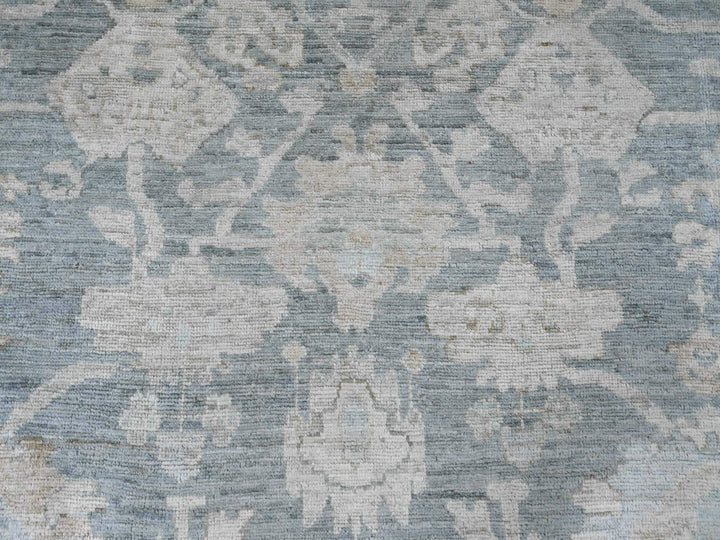 11'9" x 15'5" New Hand Knotted Grey Wool Rectangle Oriental Rug - MOA10220462