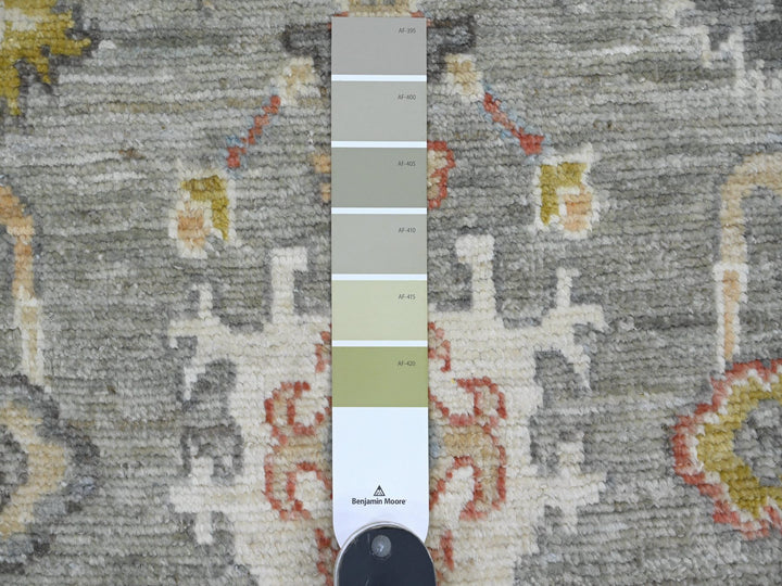 2'0" x 3'2" New Hand Knotted Grey Wool Rectangle Oriental Rug - MOA10220482