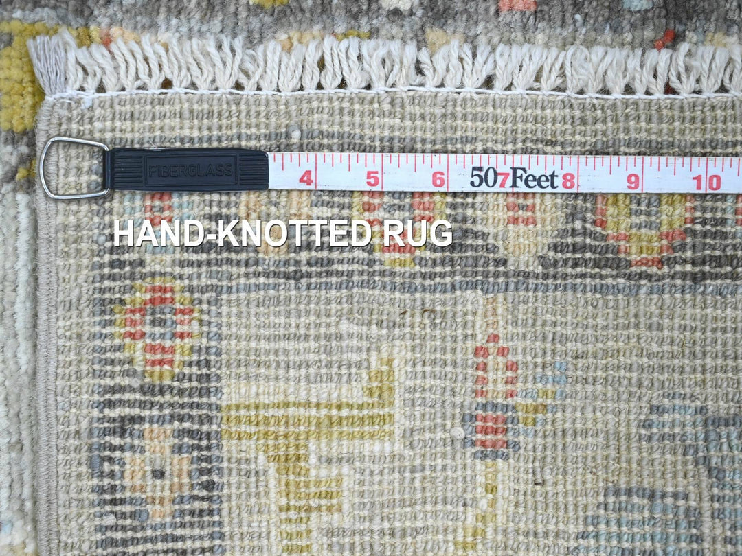 2'0" x 3'2" New Hand Knotted Grey Wool Rectangle Oriental Rug - MOA10220482