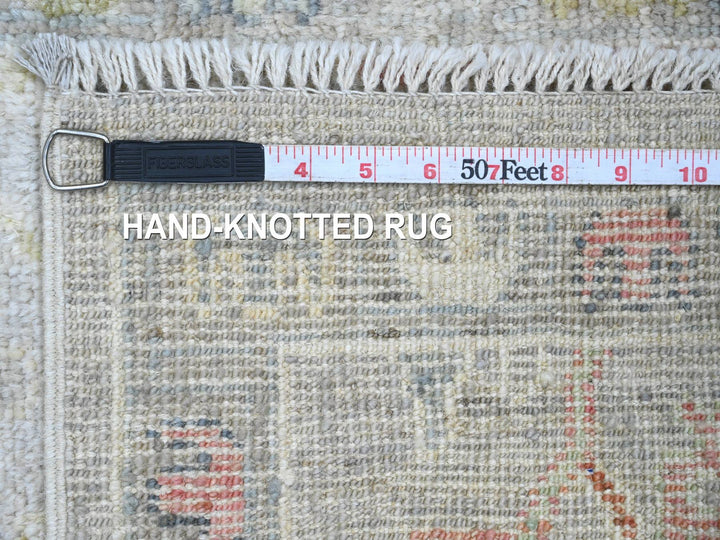 1'11" x 3'1" New Hand Knotted Grey Wool Rectangle Oriental Rug - MOA10220483