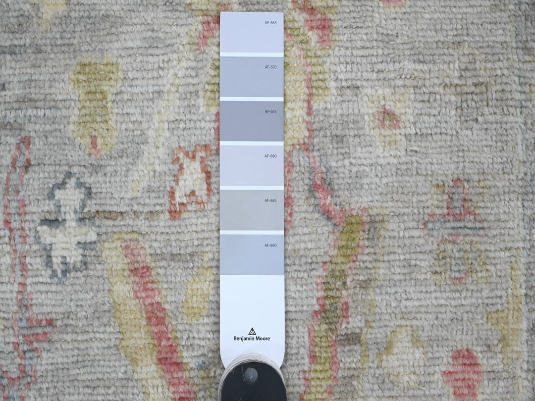 2'0" x 3'1" New Hand Knotted Grey Wool Rectangle Oriental Rug - MOA10220485