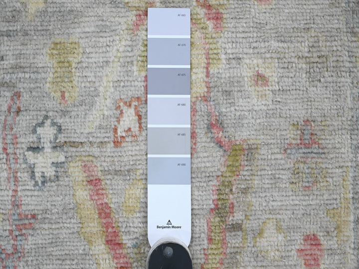 2'0" x 3'1" New Hand Knotted Grey Wool Rectangle Oriental Rug - MOA10220485