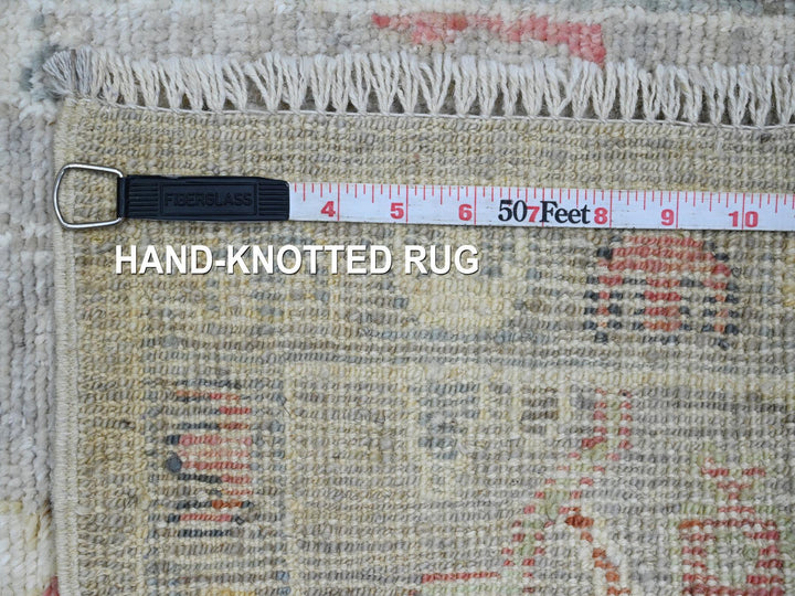 2'0" x 3'1" New Hand Knotted Grey Wool Rectangle Oriental Rug - MOA10220485