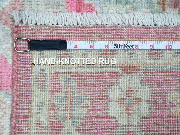 4'1" x 6'0" New Hand Knotted Pink Wool Rectangle Oriental Rug - MOA10220488