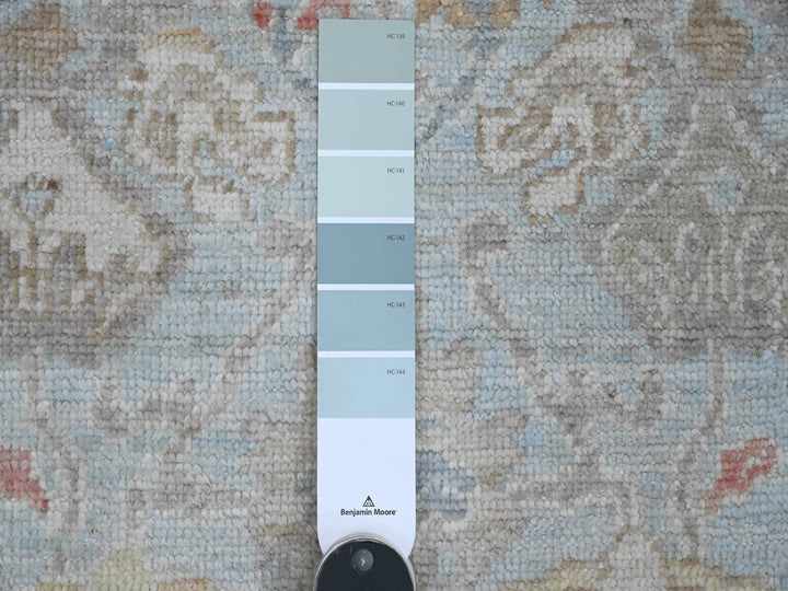 4'1" x 6'1" New Hand Knotted Blue Wool Rectangle Oriental Rug - MOA10220496