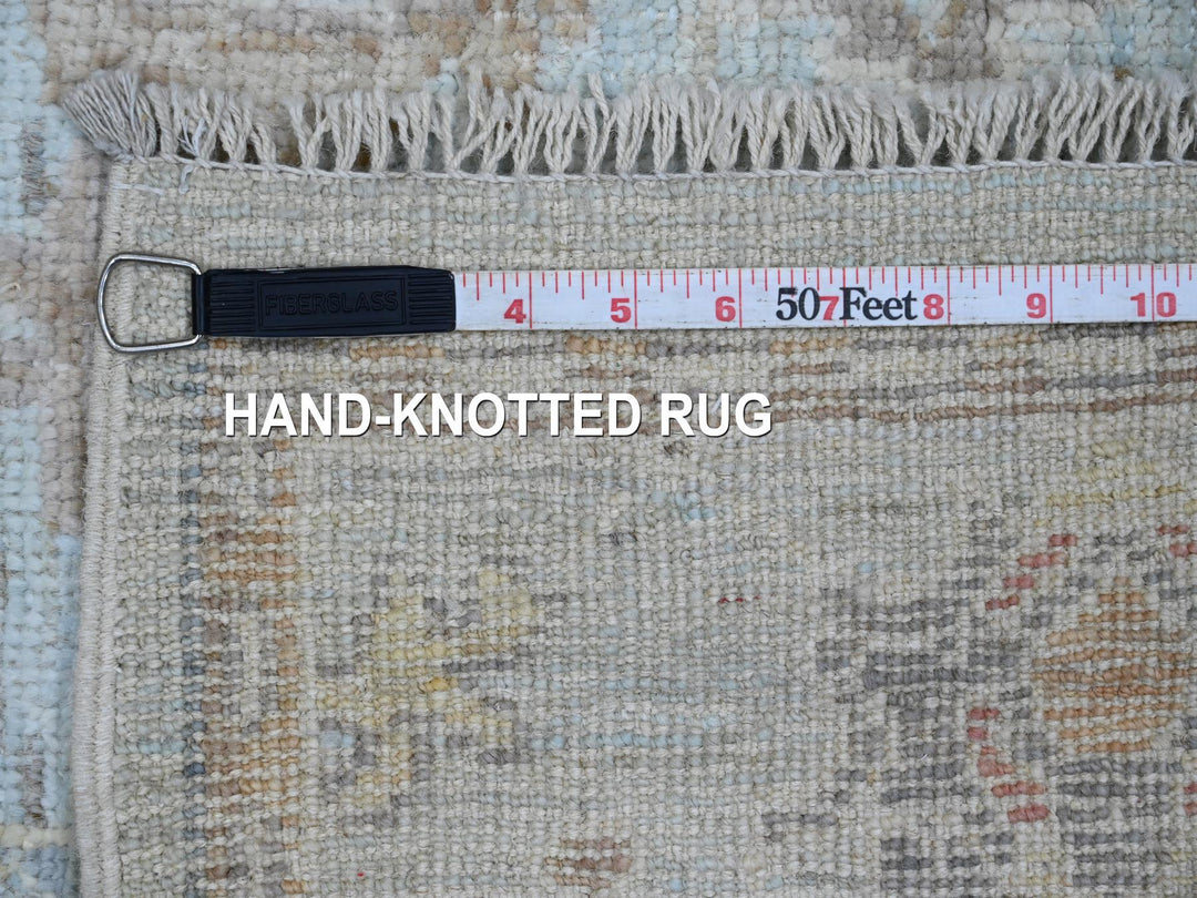 4'1" x 6'1" New Hand Knotted Blue Wool Rectangle Oriental Rug - MOA10220496