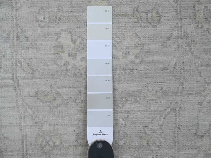2'5" x 5'8" New Hand Knotted Grey Wool Runner Oriental Rug - MOA10220506