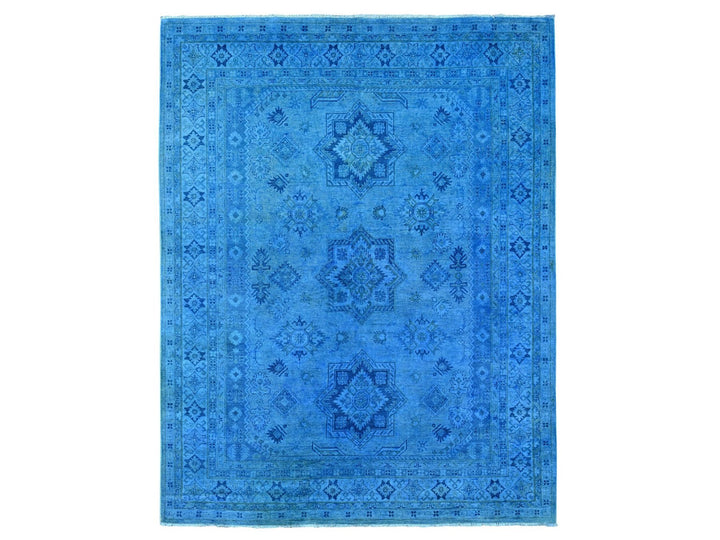 7'11" x 10'0" New Hand Knotted Overdyed Wool Rectangle Oriental Rug - MOA10220527