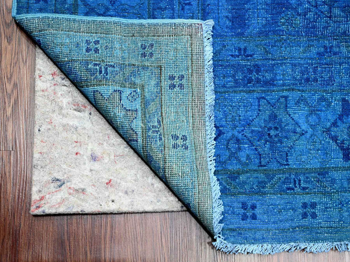 7'11" x 10'0" New Hand Knotted Overdyed Wool Rectangle Oriental Rug - MOA10220527