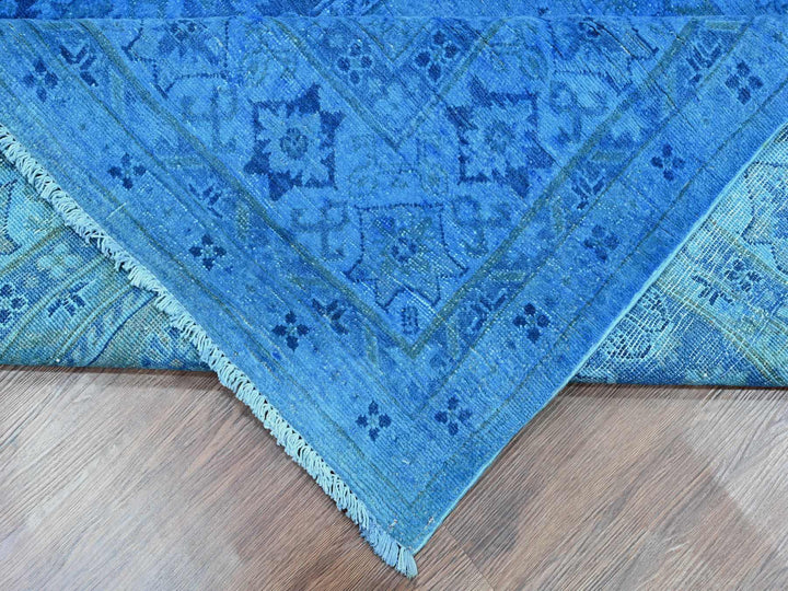 7'11" x 10'0" New Hand Knotted Overdyed Wool Rectangle Oriental Rug - MOA10220527