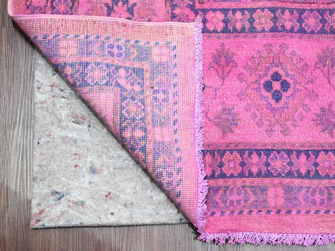 8'6" x 11'4" New Hand Knotted Overdyed Wool Rectangle Oriental Rug - MOA10220528