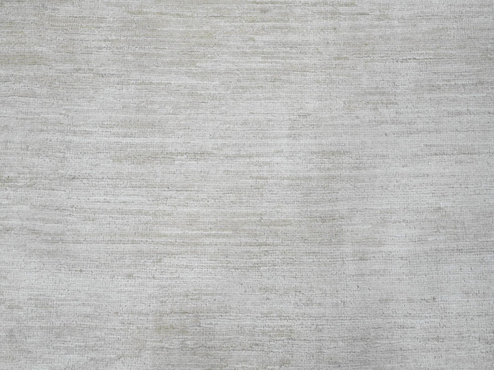 9'9" x 13'6" New Hand Knotted Ivory Wool Rectangle Oriental Rug - MOA10220541