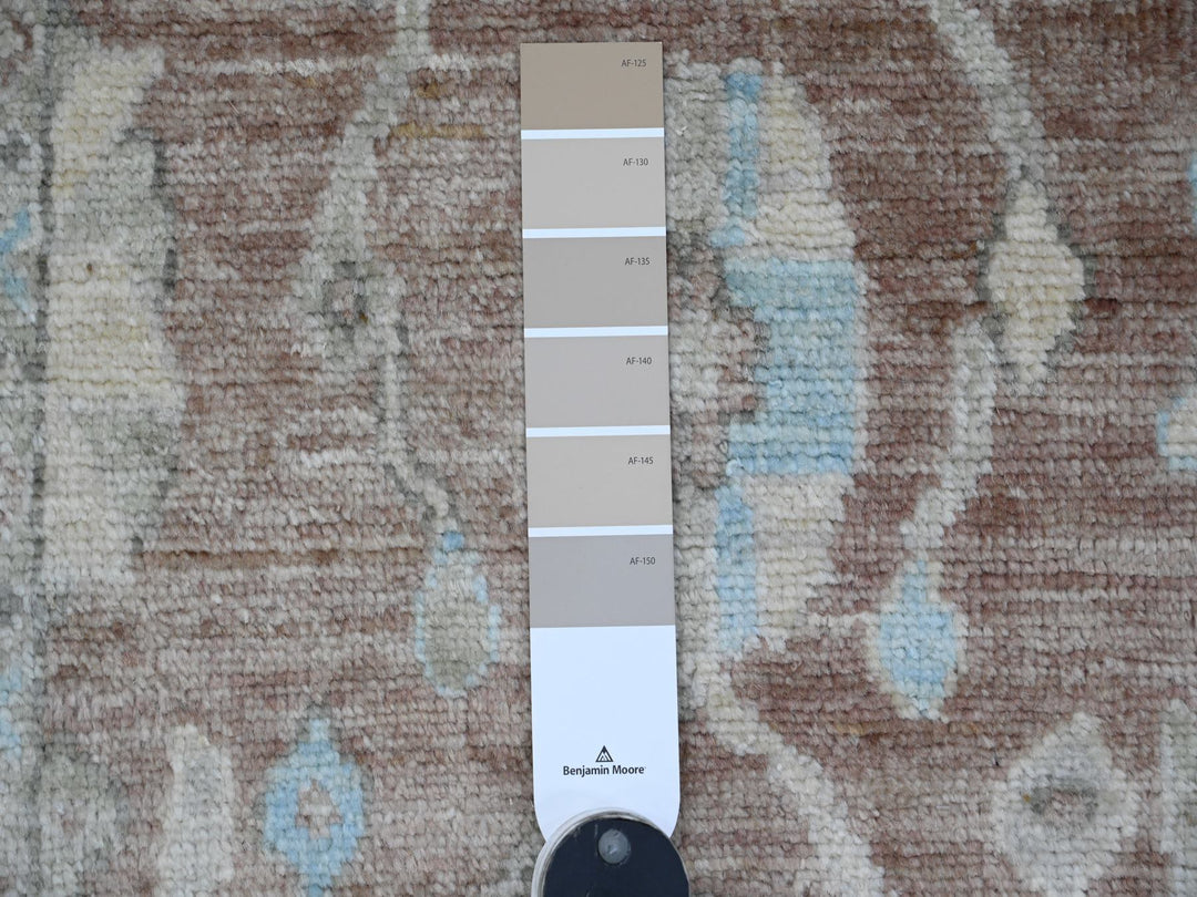 2'10" x 5'10" New Hand Knotted Brown Wool Runner Oriental Rug - MOA10220572
