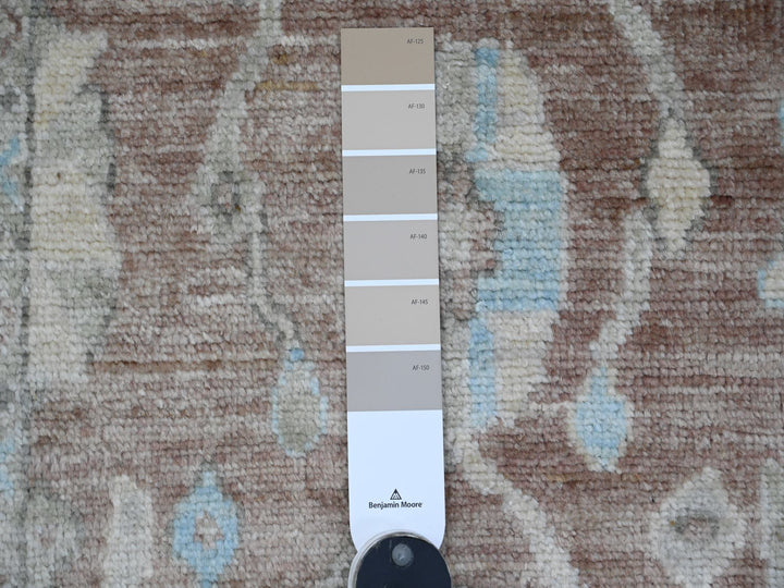 2'10" x 5'10" New Hand Knotted Brown Wool Runner Oriental Rug - MOA10220572