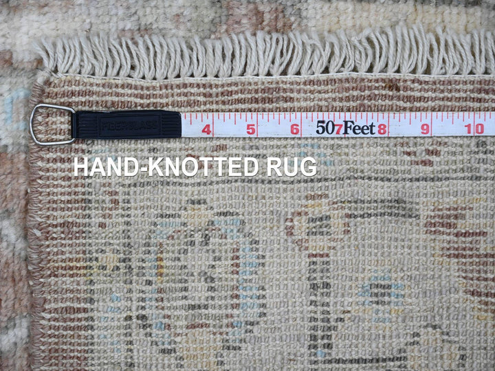 2'10" x 5'10" New Hand Knotted Brown Wool Runner Oriental Rug - MOA10220572