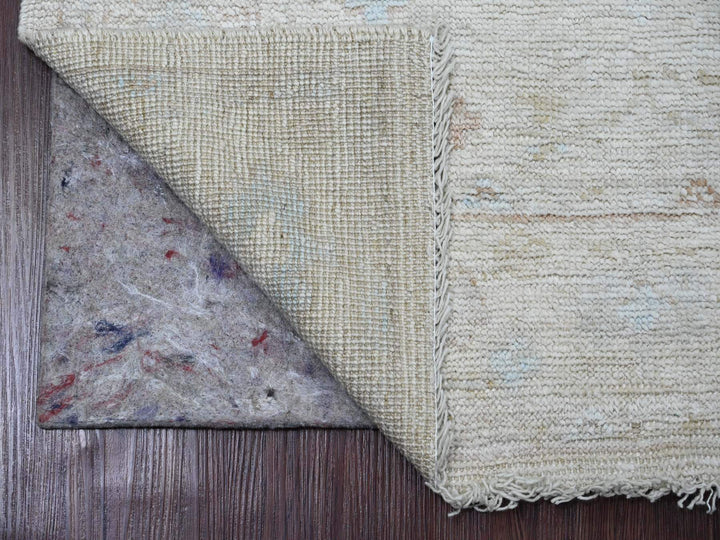 3'0" x 9'9" New Hand Knotted Ivory Wool Runner Oriental Rug - MOA10220592