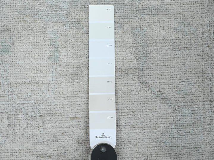 2'7" x 7'8" New Hand Knotted Ivory Wool Runner Oriental Rug - MOA10220593