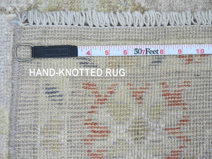 4'1" x 5'9" New Hand Knotted Grey Wool Rectangle Oriental Rug - MOA10220596