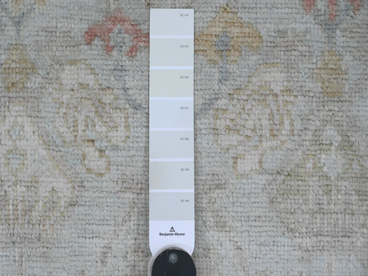 4'1" x 6'7" New Hand Knotted Grey Wool Rectangle Oriental Rug - MOA10220598