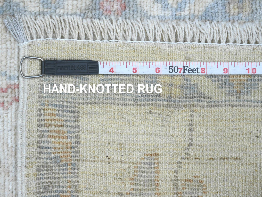 1'11" x 2'11" New Hand Knotted Ivory Wool Rectangle Oriental Rug - MOA10220601