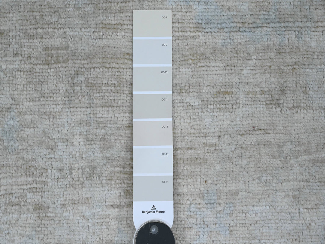 4'8" x 6'3" New Hand Knotted Ivory Wool Rectangle Oriental Rug - MOA10220606
